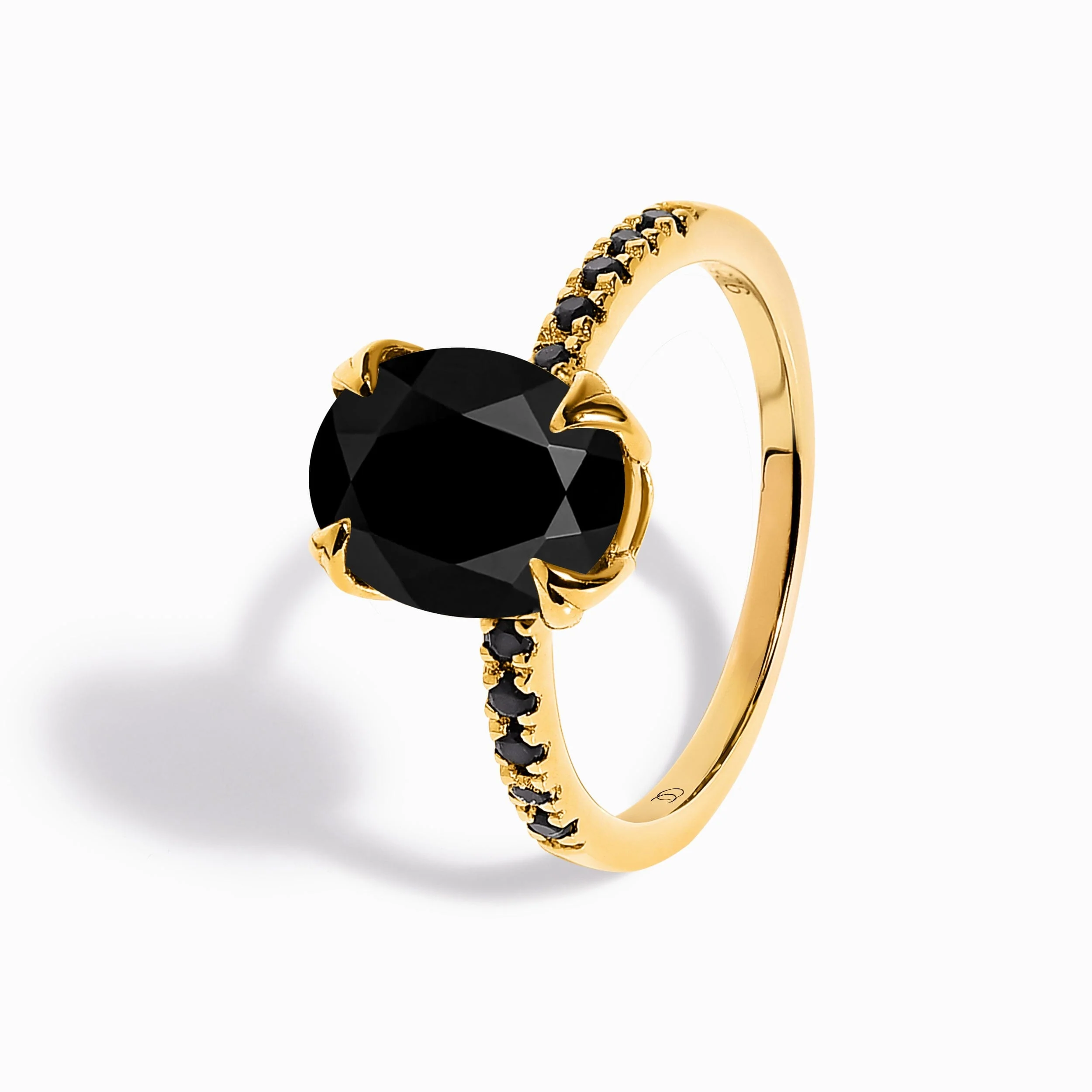 Black Obsidian Black Spinel Harlow Ring & Twinkling Band & Archer Band - Image 11