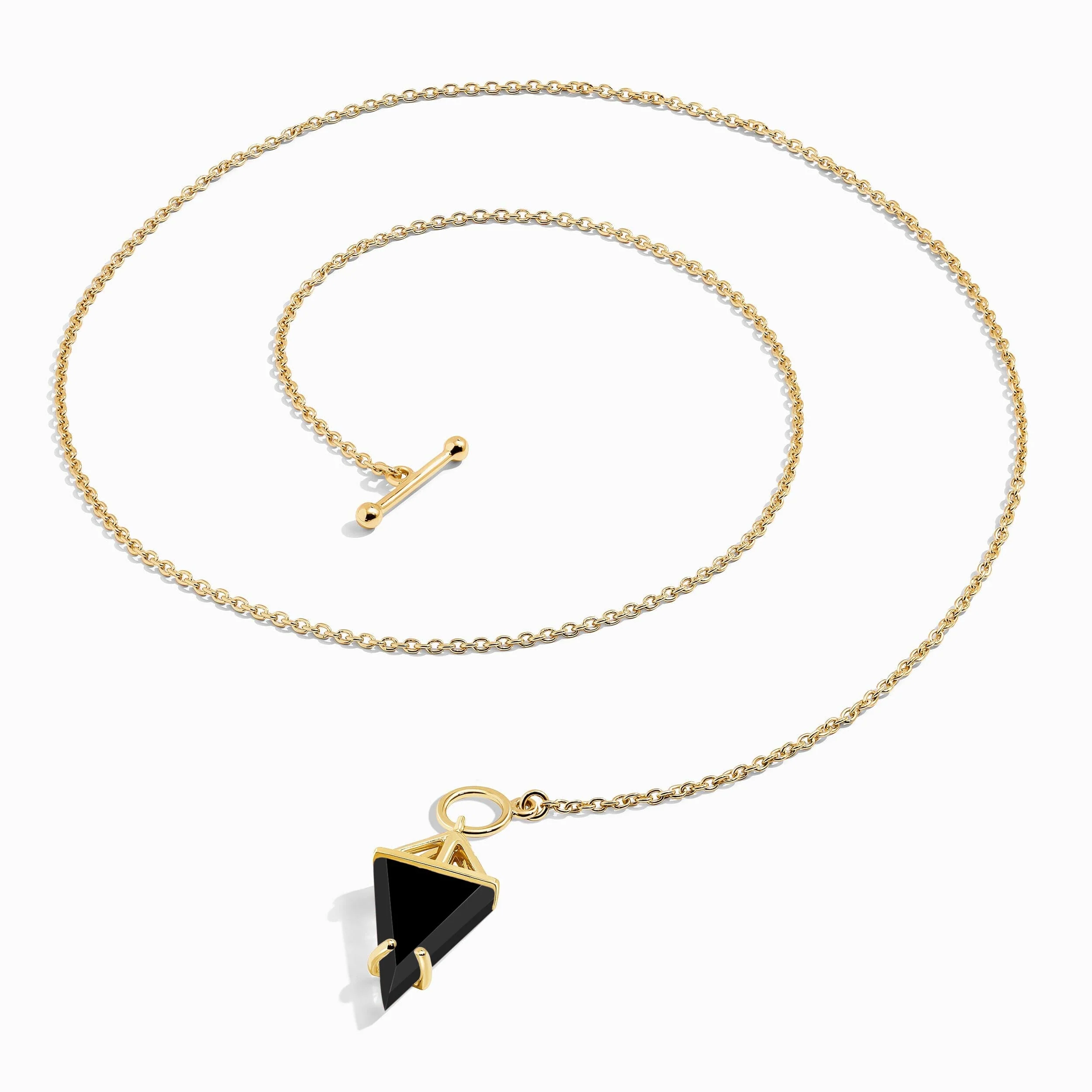 Black Obsidian Heroine T-Lock & Raw Crystal T-Lock Necklaces & Widelink Chain - Image 15