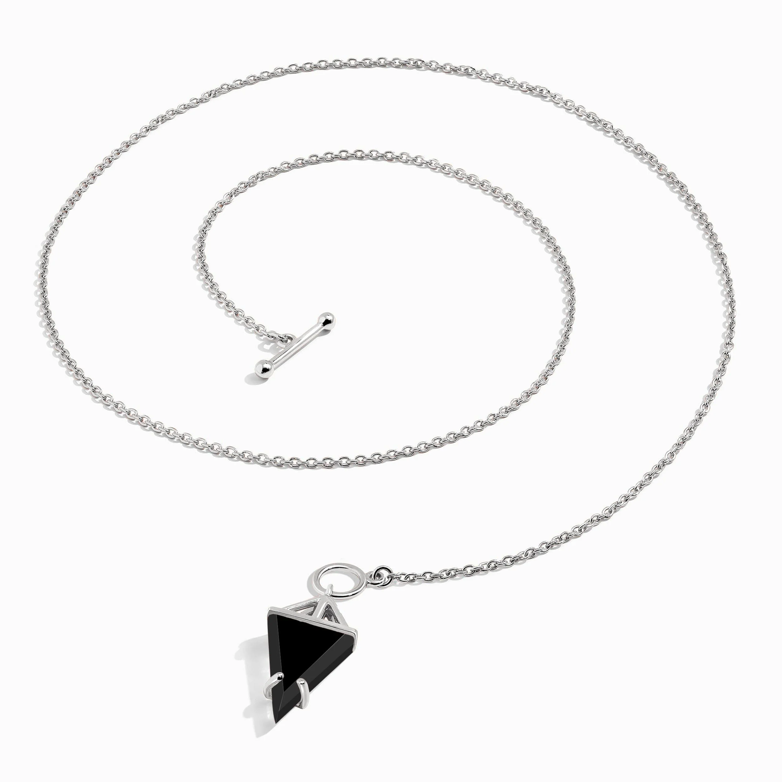 Black Obsidian Heroine T-Lock & Raw Crystal T-Lock Necklaces & Widelink Chain - Image 9
