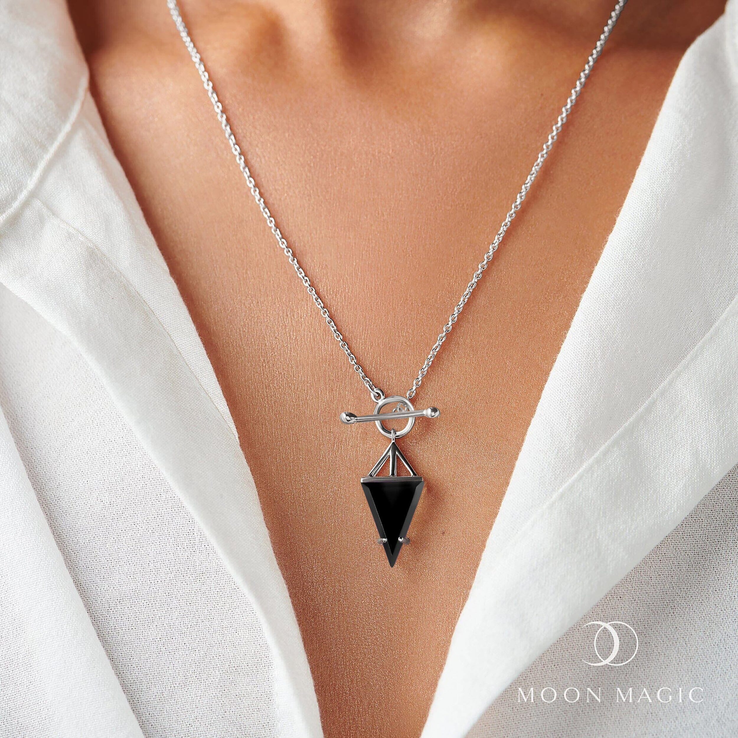 Black Obsidian Necklace - Heroine T-Lock - Image 2