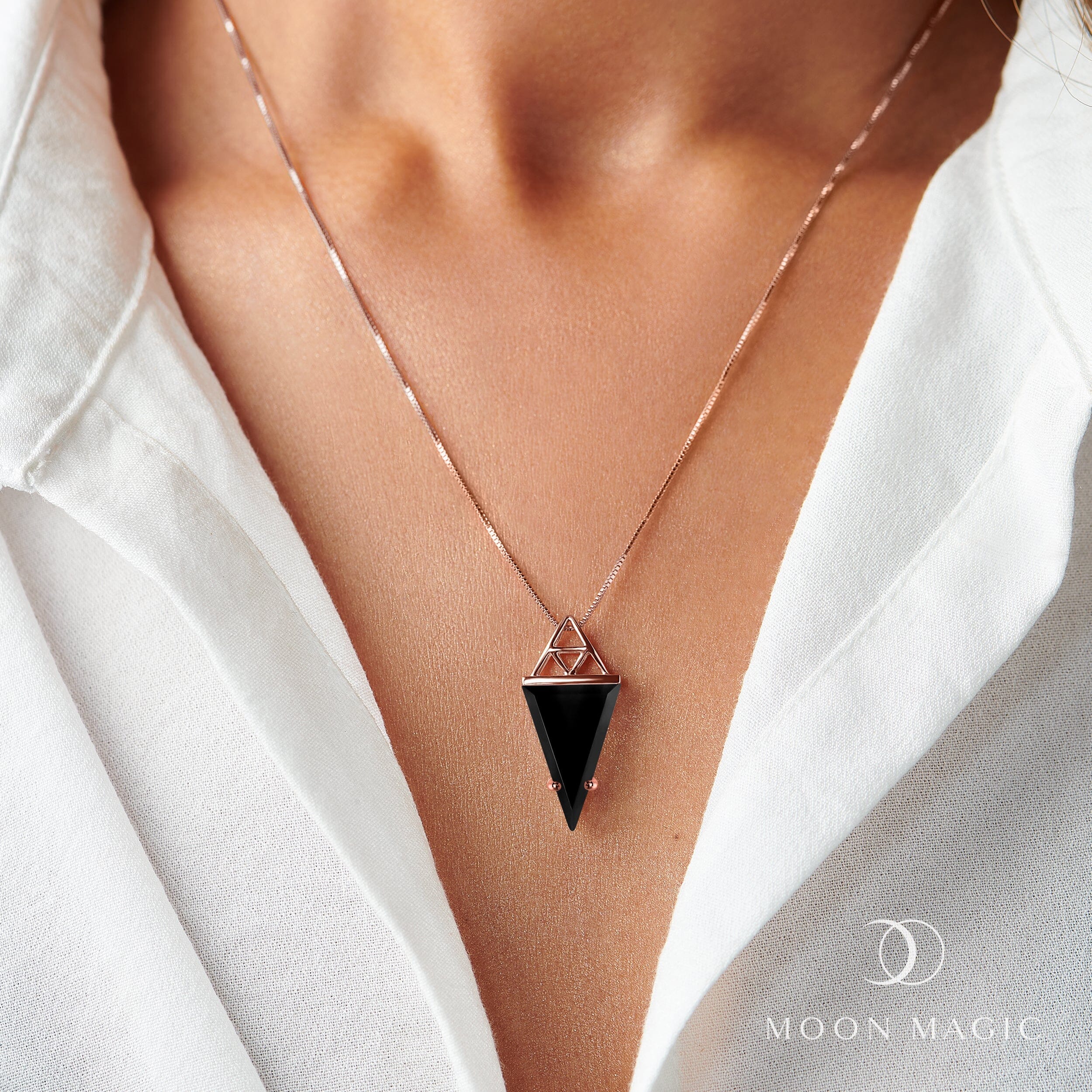 Black Obsidian Necklace - Myth - Image 4