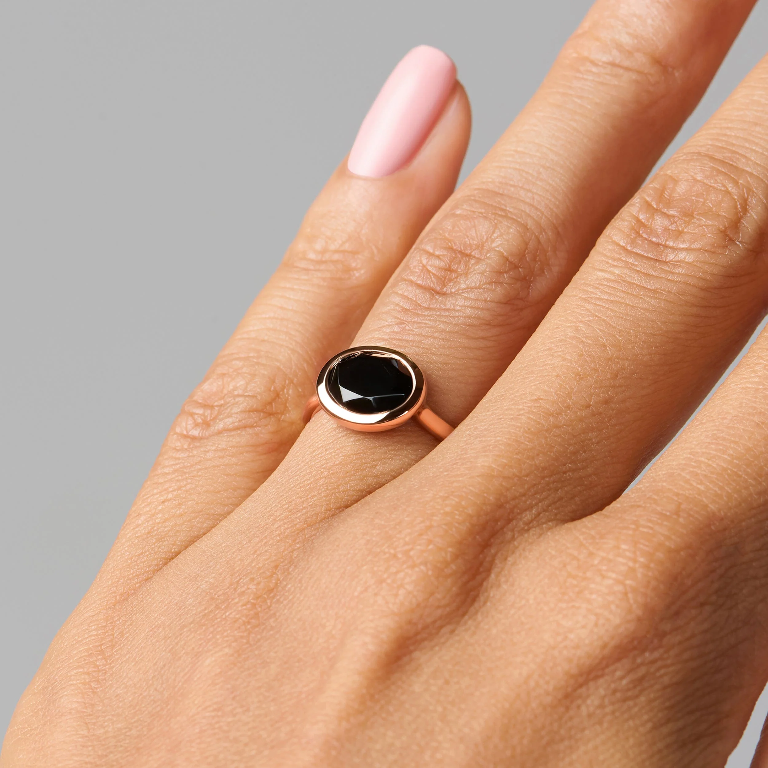 Black Obsidian Skin Touch Ring - Feel the Strength - Image 15