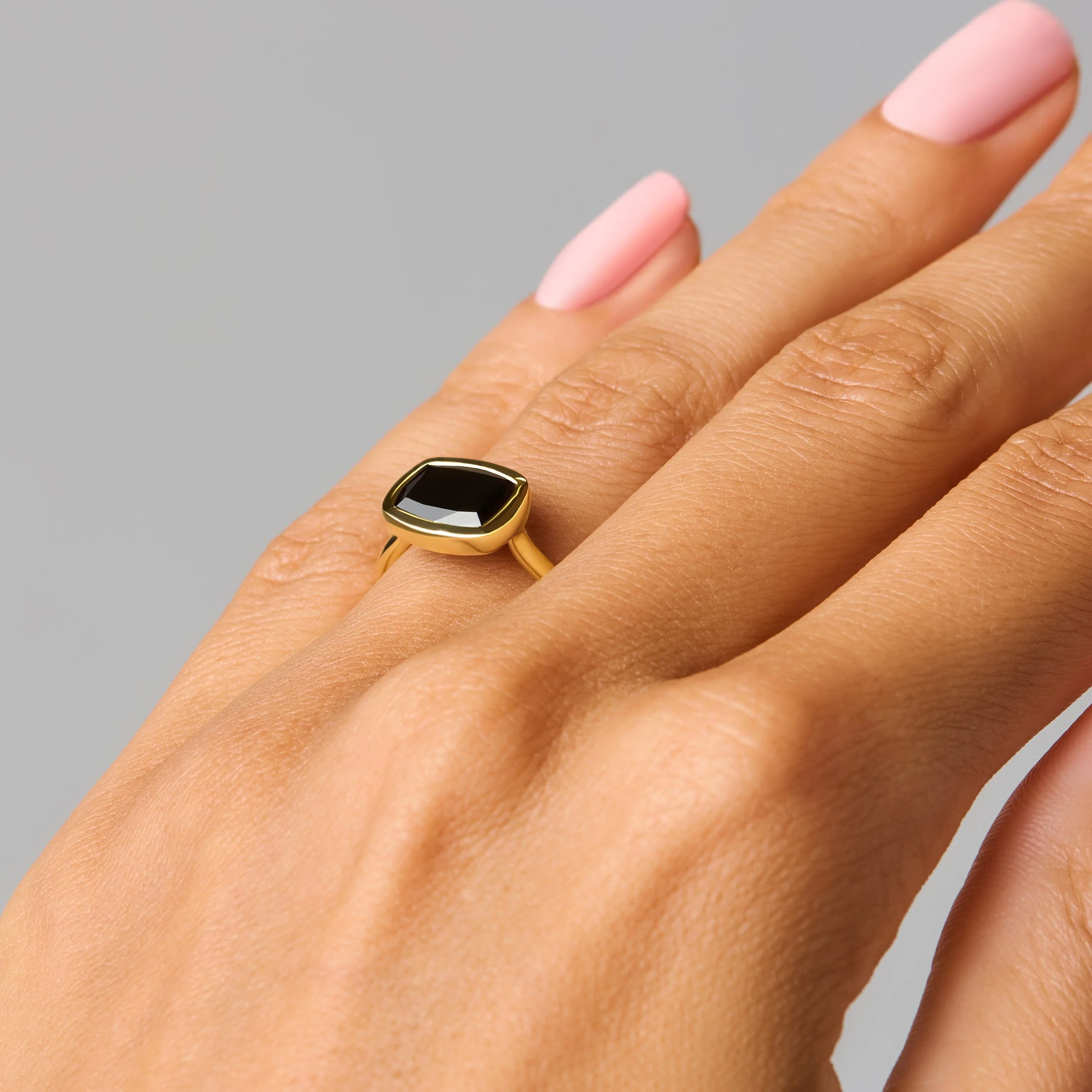 Black Obsidian Skin Touch Ring - Touched by Strength - Image 16