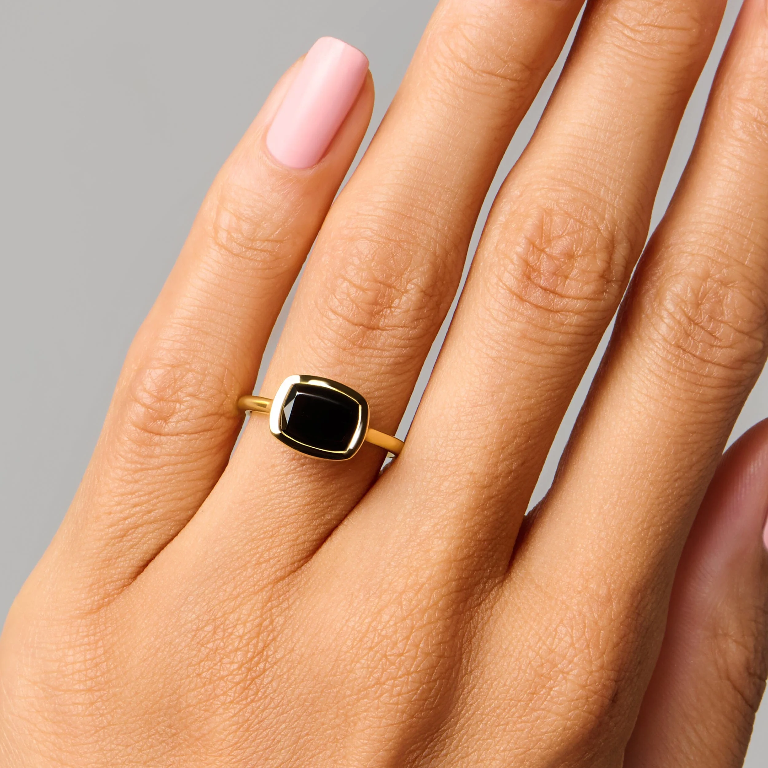 Black Obsidian Skin Touch Ring - Touched by Strength - Image 6
