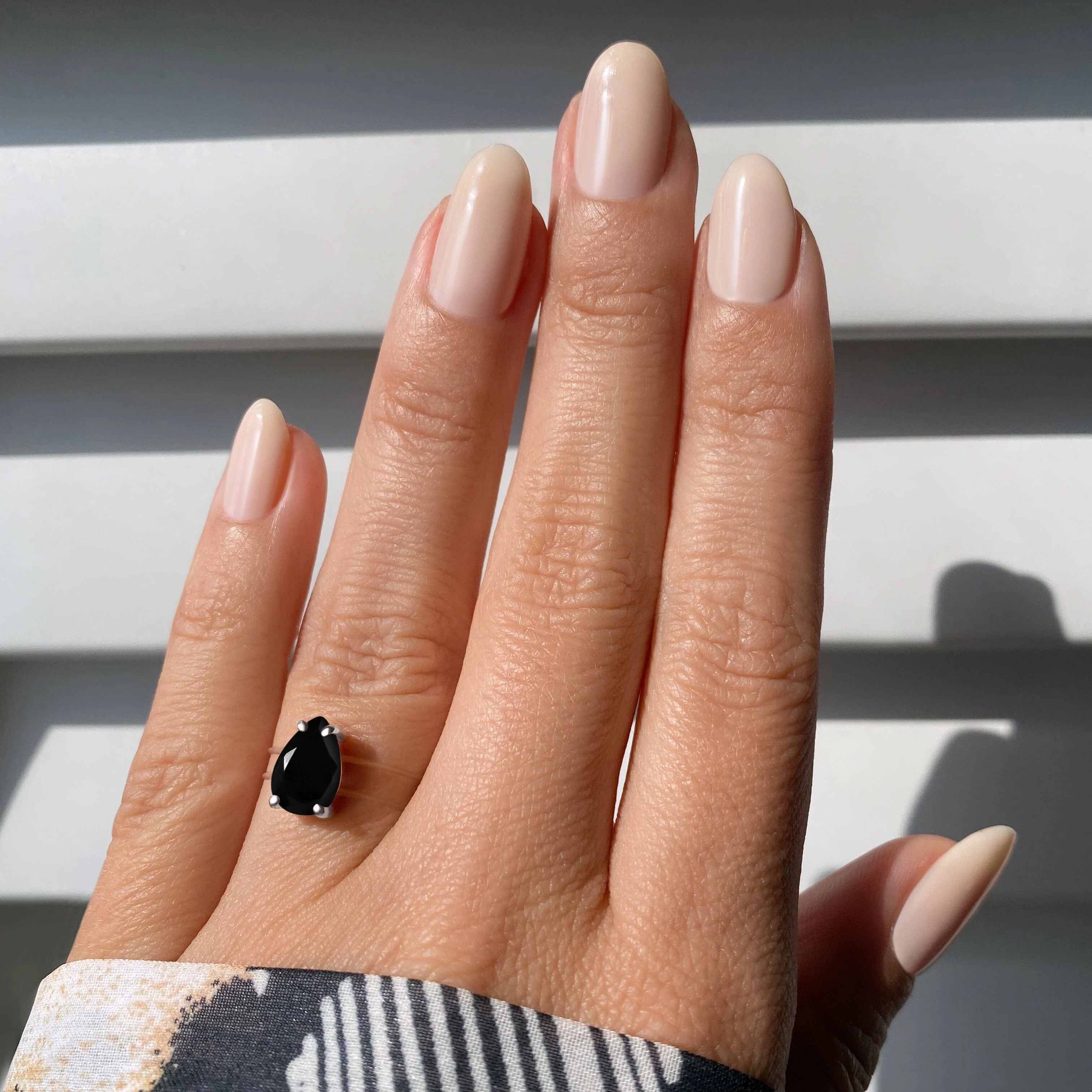 Black Onyx Ring Floating Sway - December Birthstone - Image 19
