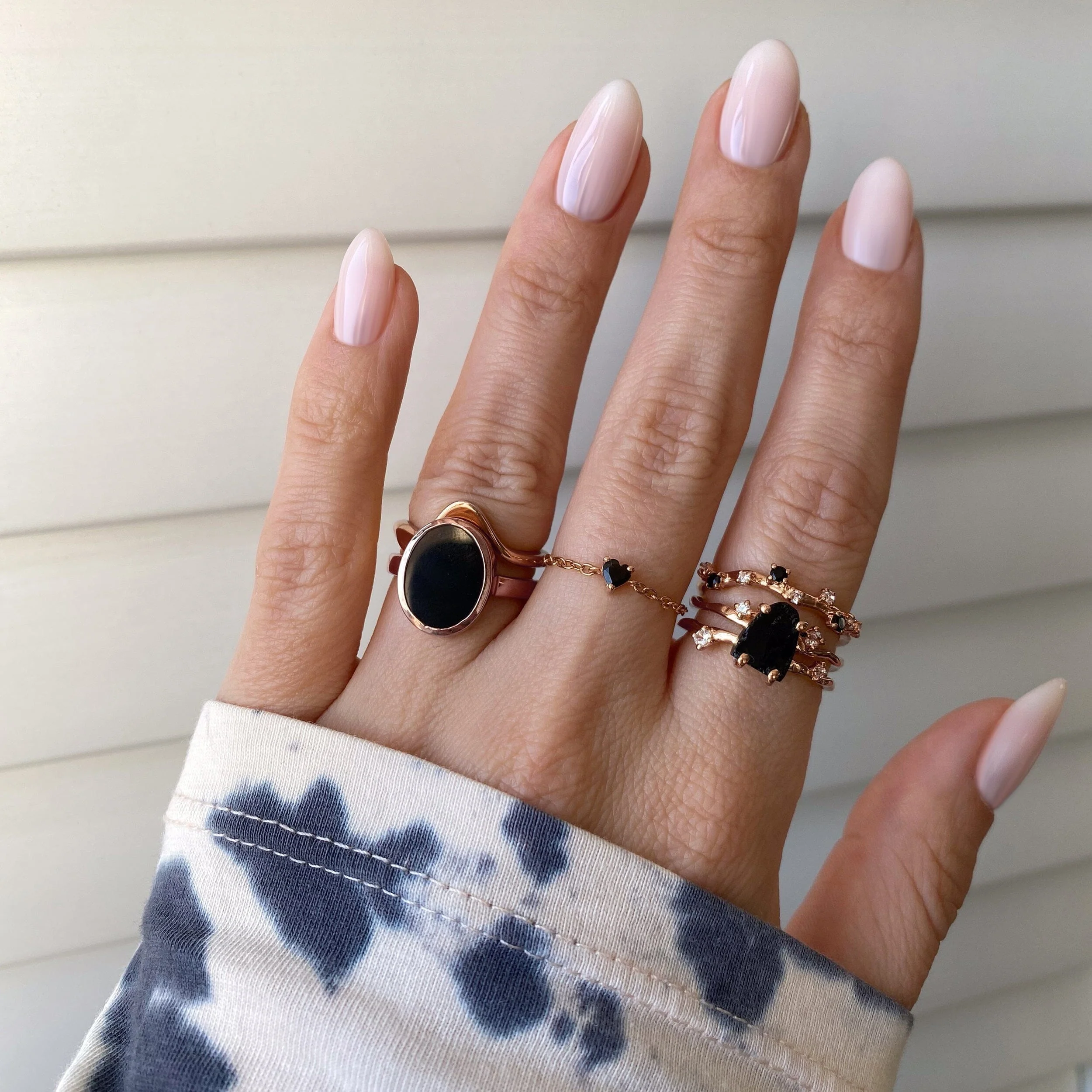 Raw Crystal Ring - Flow Black Obsidian - Image 17