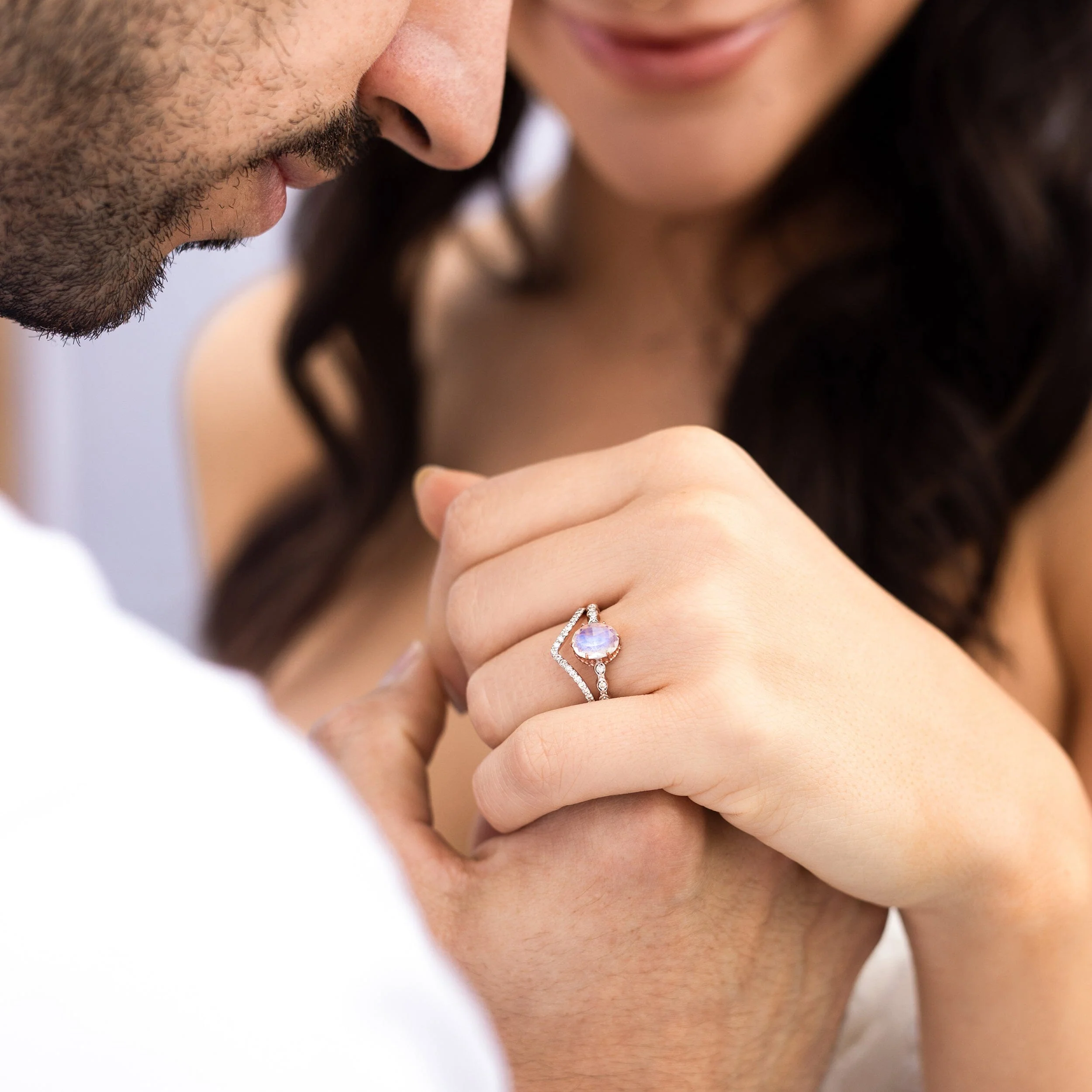 Lab Diamond Ring - Bonding Arc - Image 11