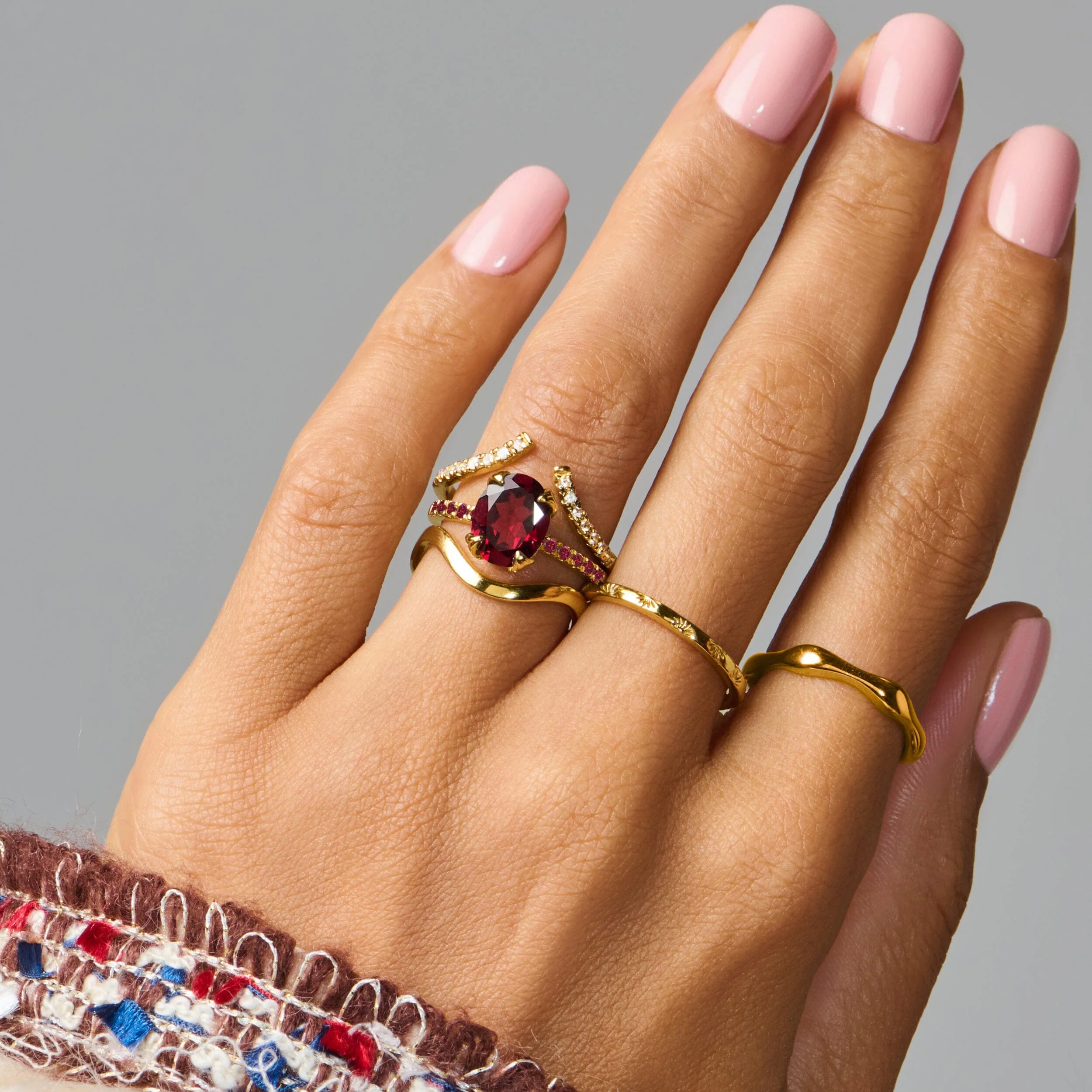 Garnet Ruby Ring - Harlow - Image 13