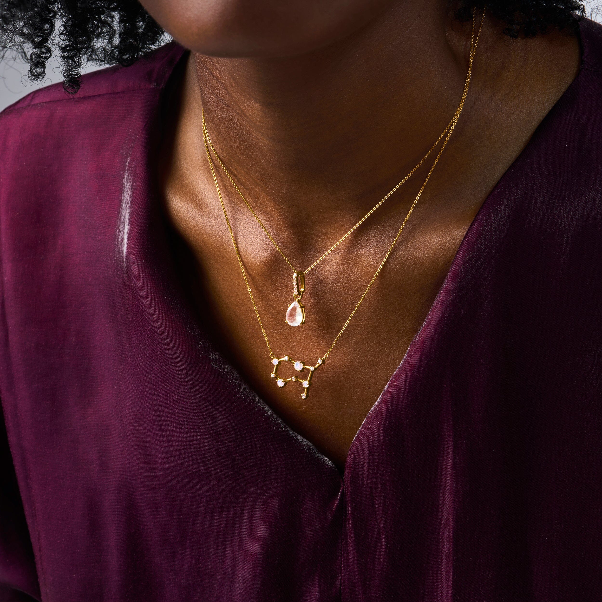 Gemini Zodiac & June Birthstone Necklaces - Image 8