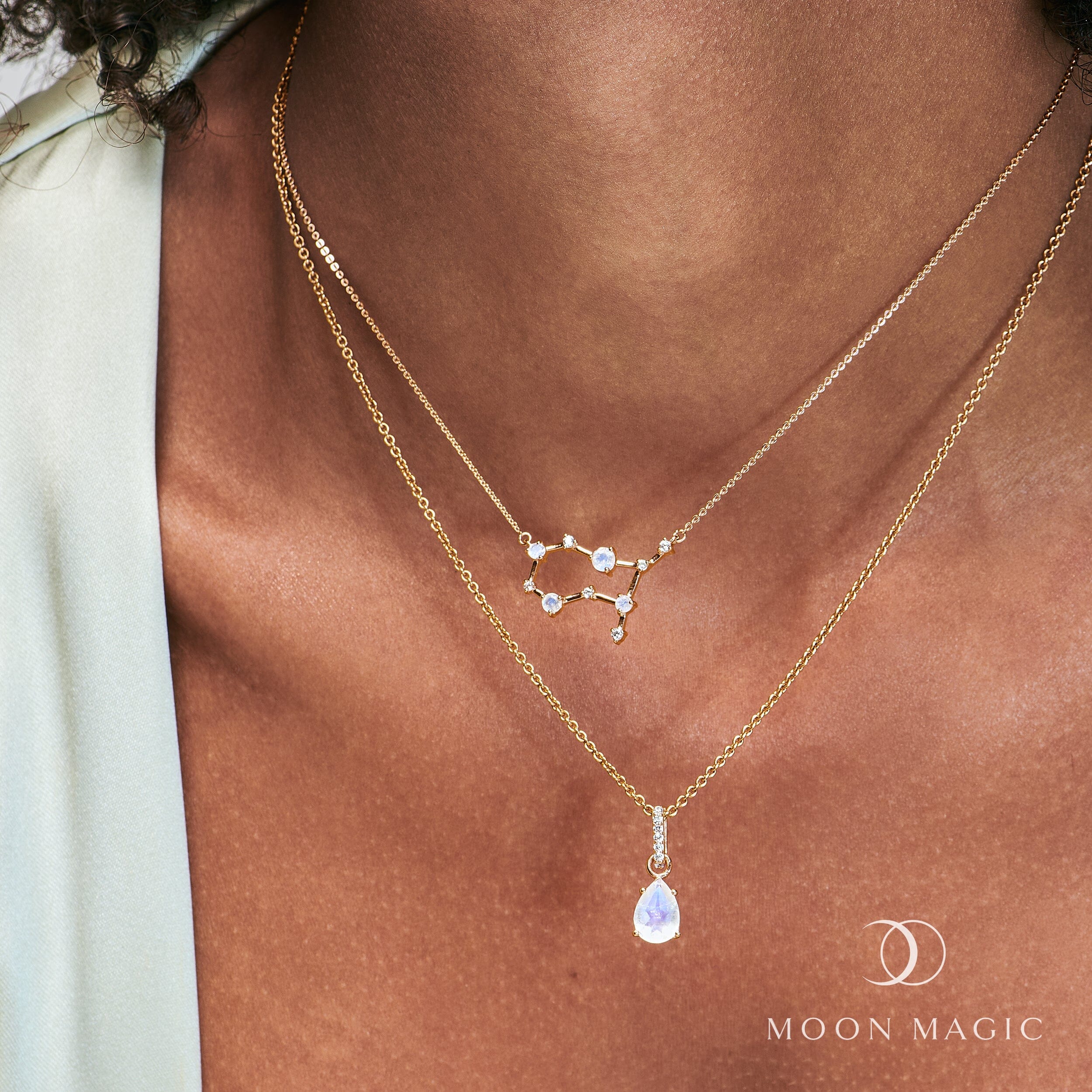 Gemini Zodiac & June Birthstone Necklaces - Image 9