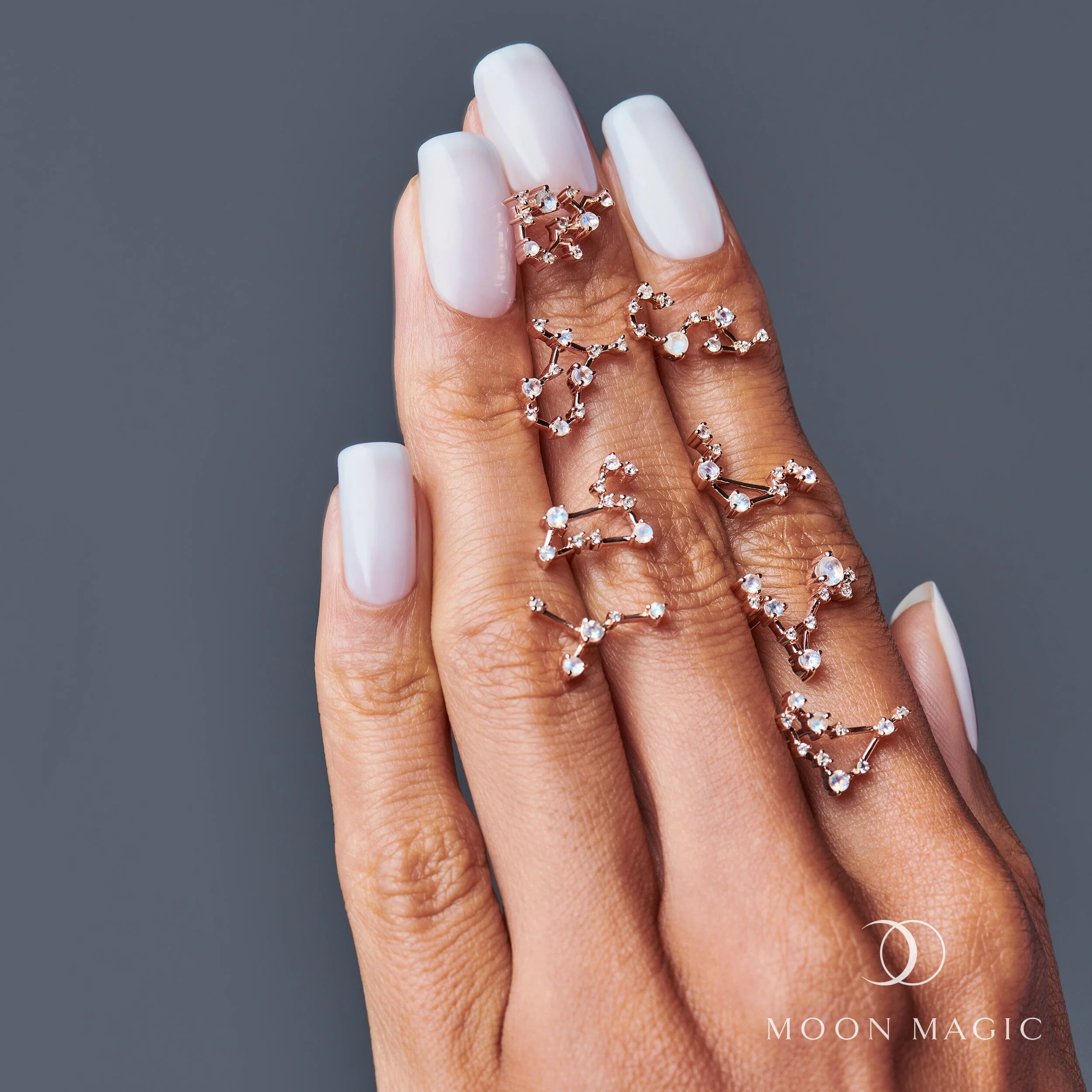 Moonstone Earrings - Sagittarius Zodiac Constellation - Image 10