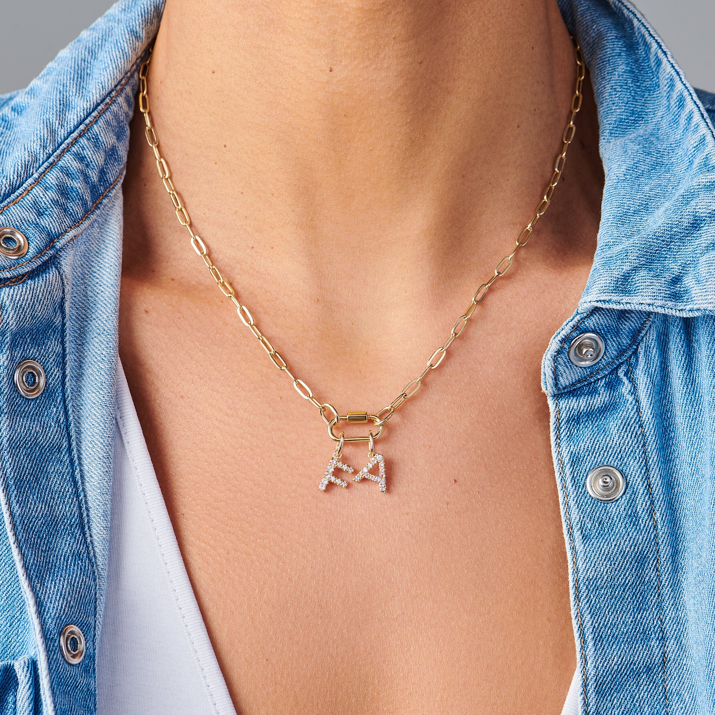 Moonstone Necklace - Alphabet - Image 55