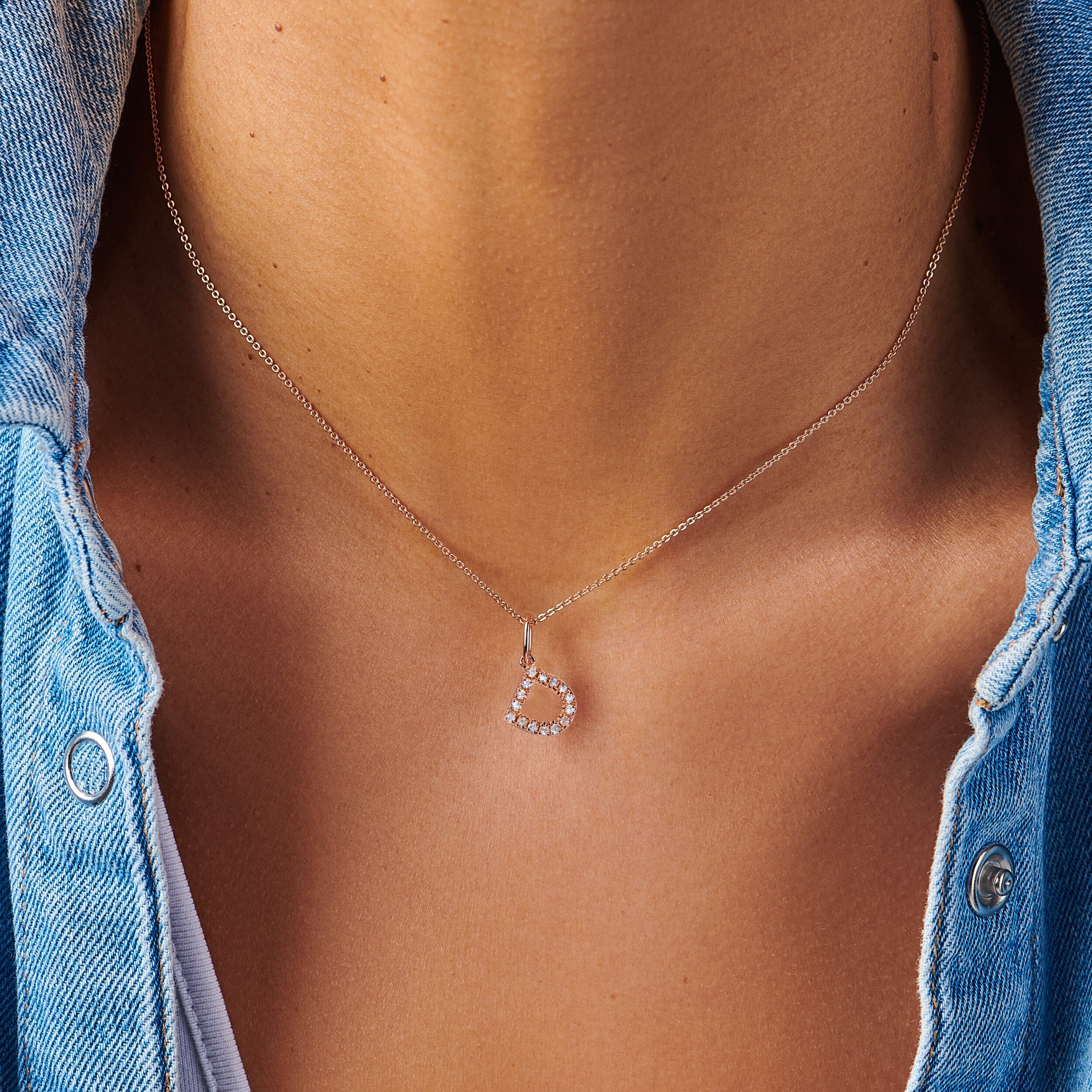 Moonstone Necklace - Alphabet - Image 8