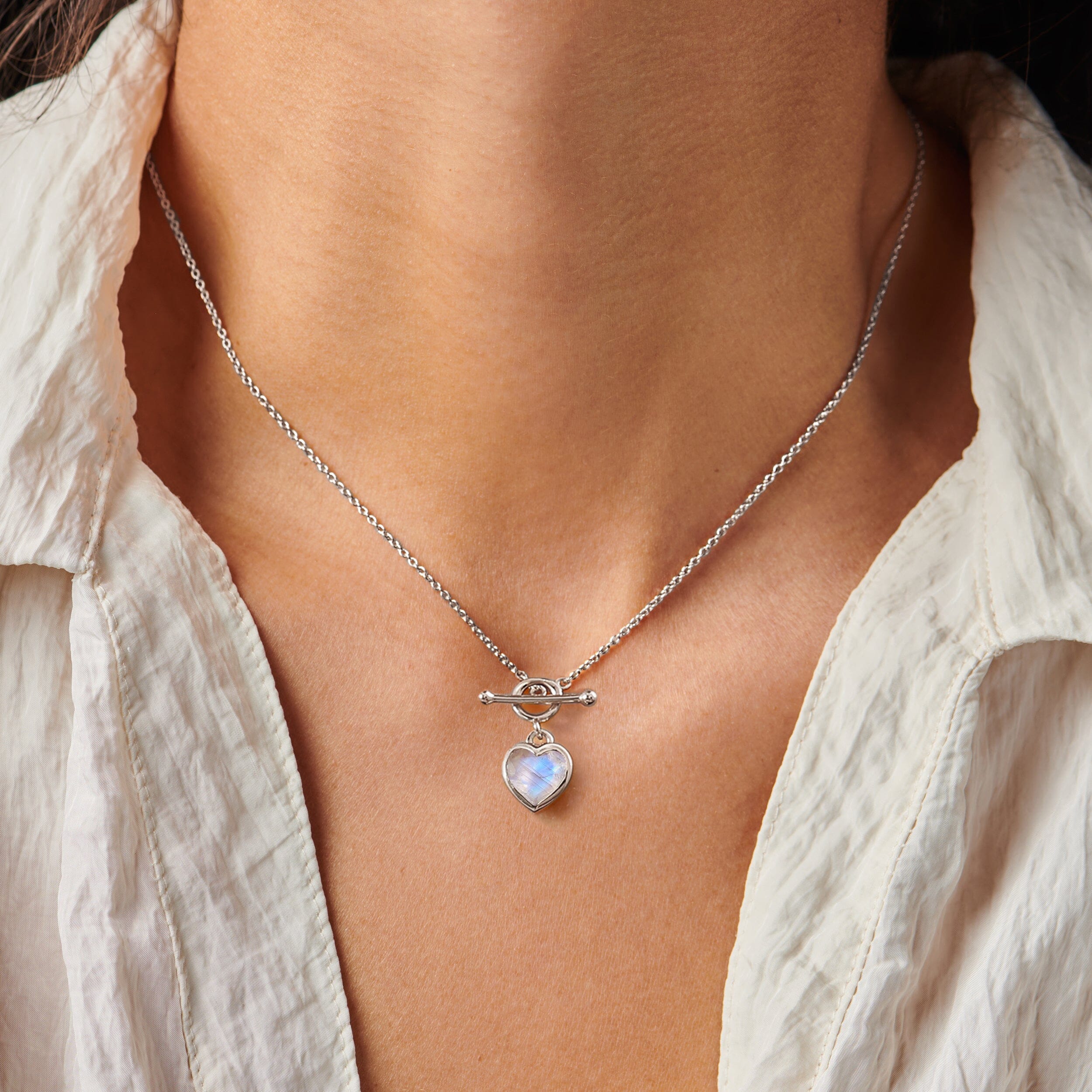 Moonstone Necklace - Big Love T-Lock - Image 2