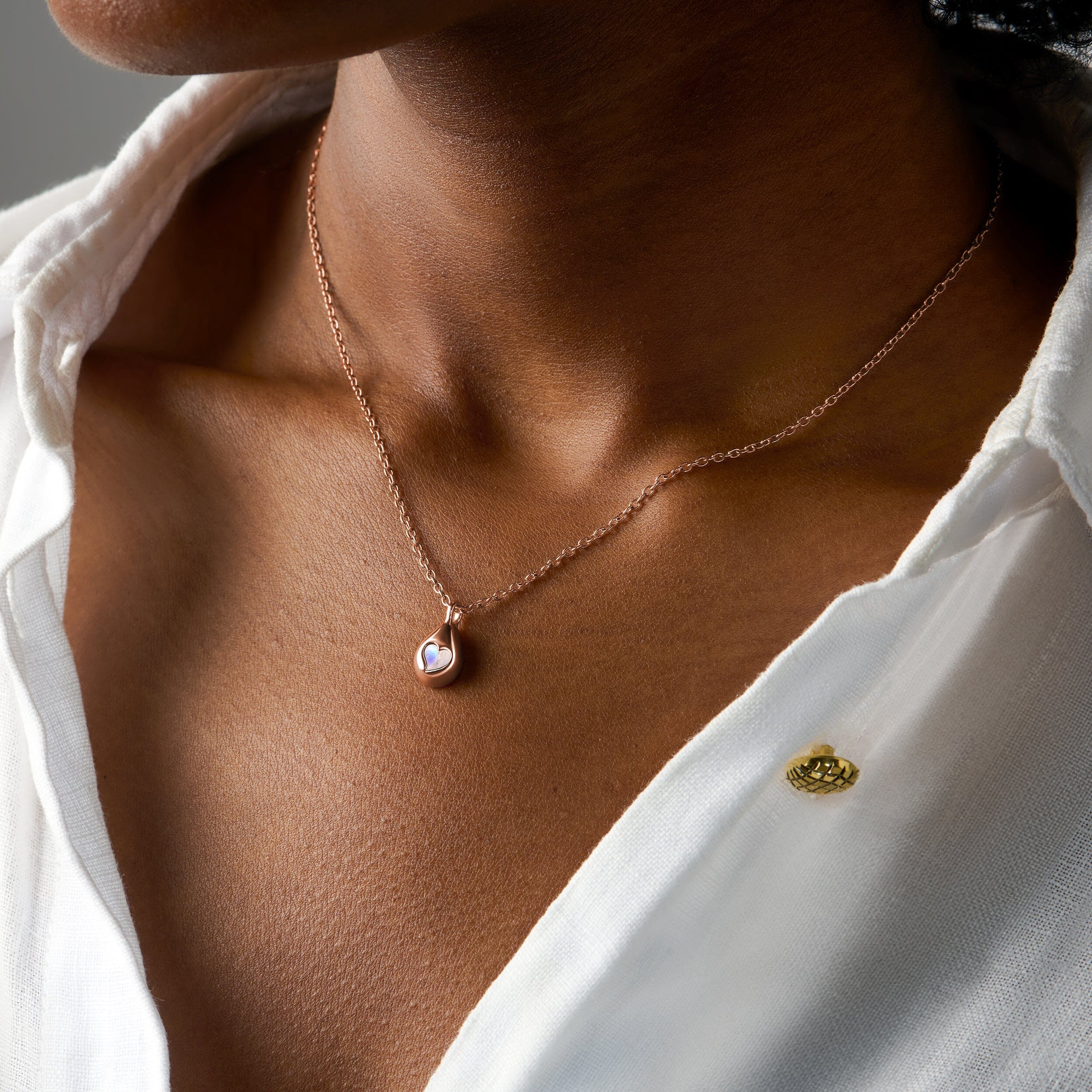 Moonstone Necklace - Hidden Heart - Image 13