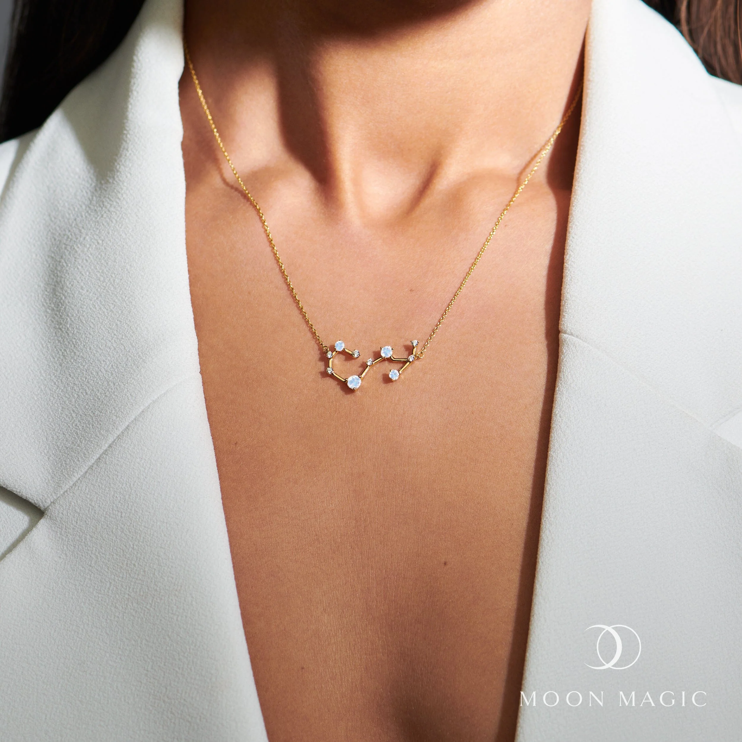 Moonstone Necklace - Scorpio Zodiac Constellation - Image 7