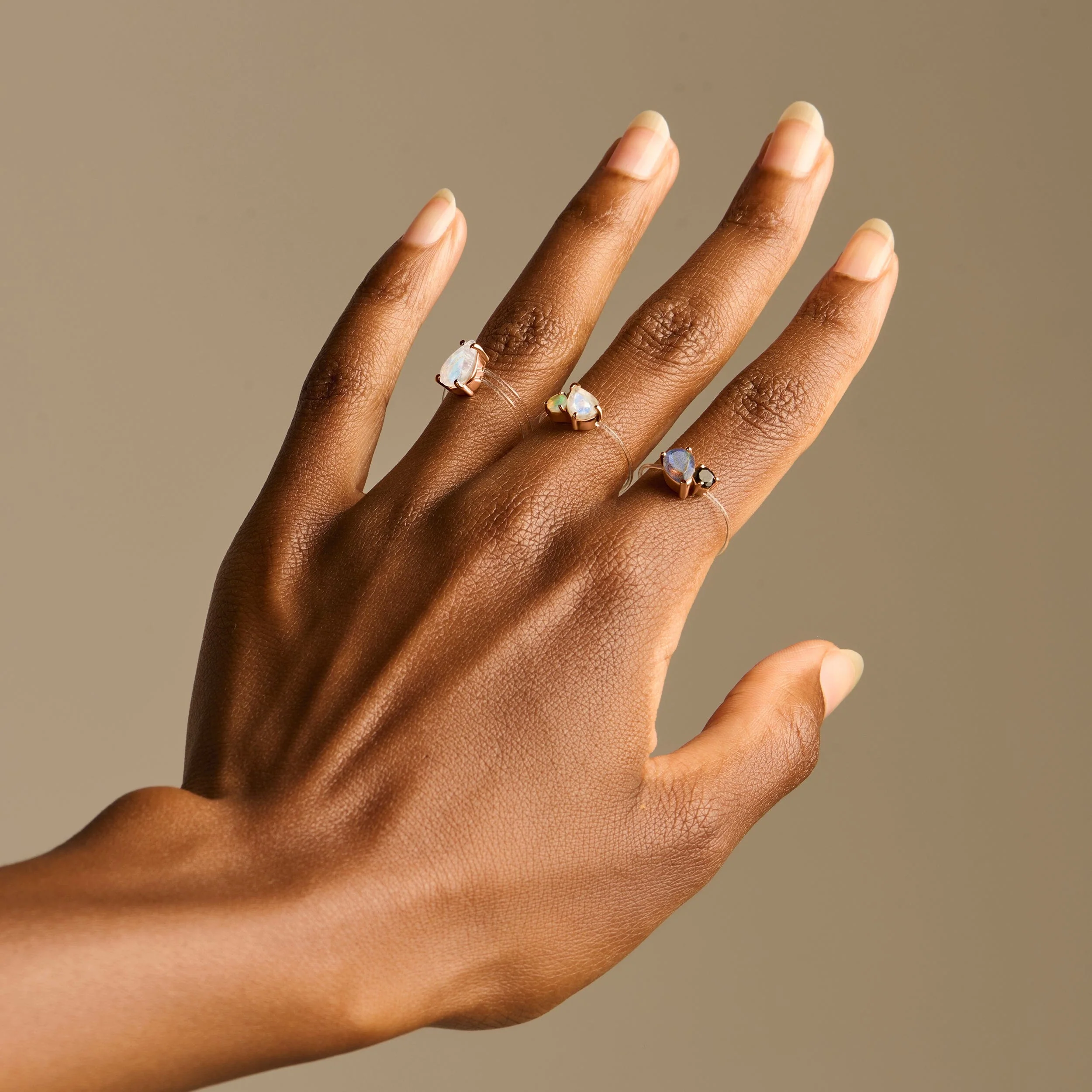Moonstone Ring Floating Sway - June Birthstone - Image 14