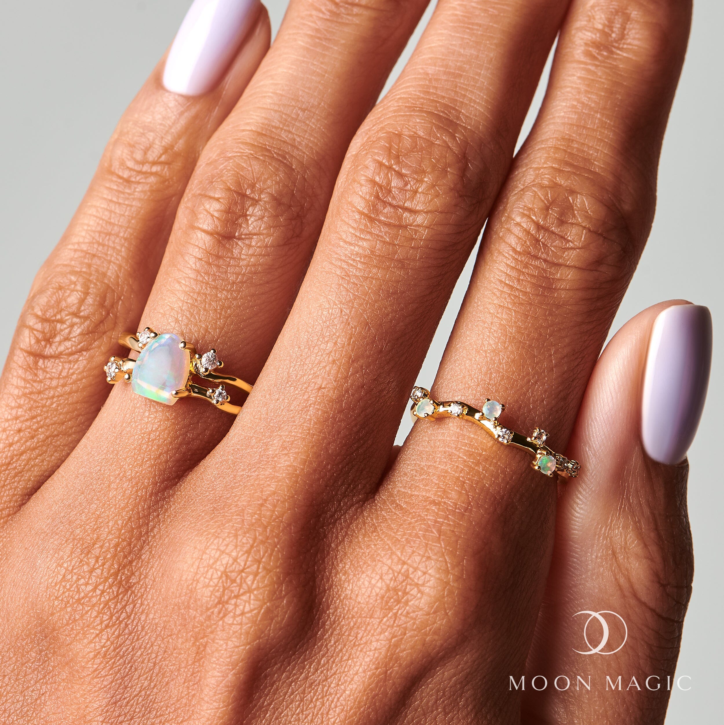 Opal Ring - Stardust Band - Image 13