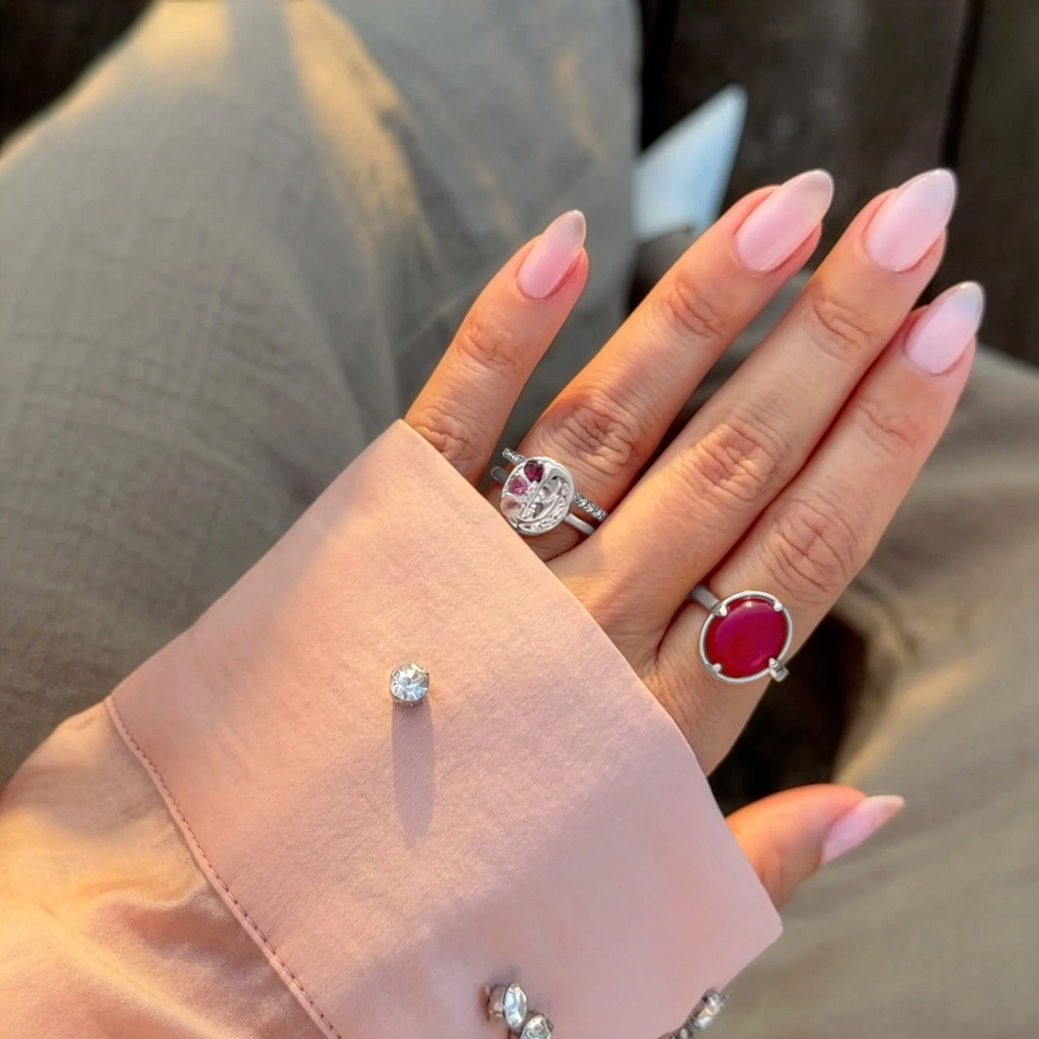 Pink Gradient Goddess Ring & Twinkling Band - Image 11