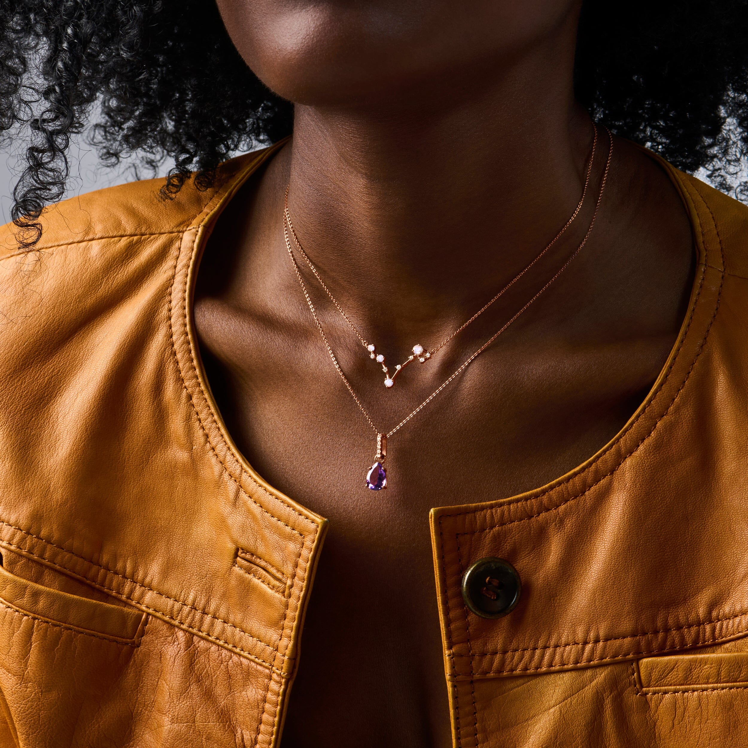 Moonstone Necklace - Pisces Zodiac Constellation - Image 13