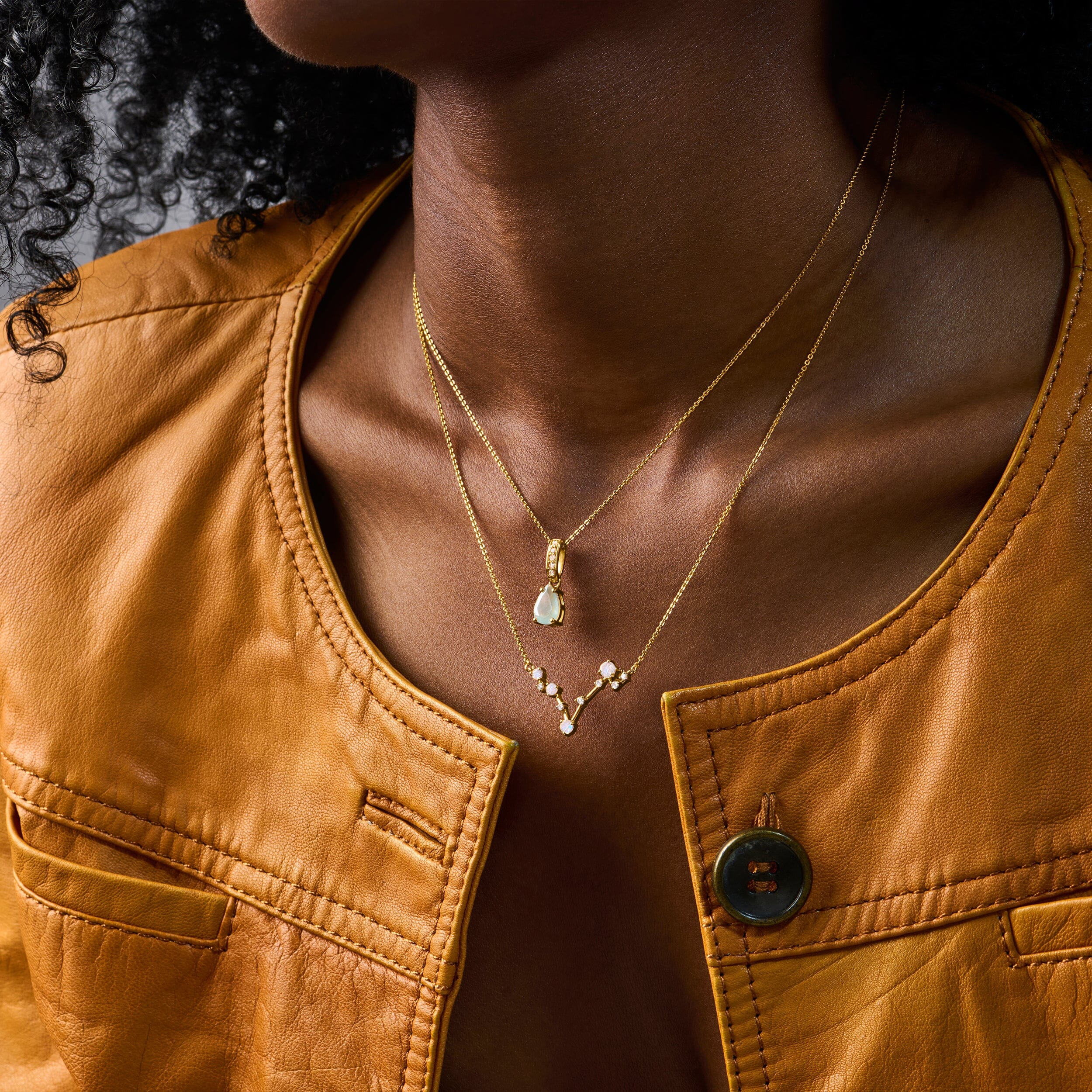 Pisces Zodiac & March Birthstone Necklaces - Image 8