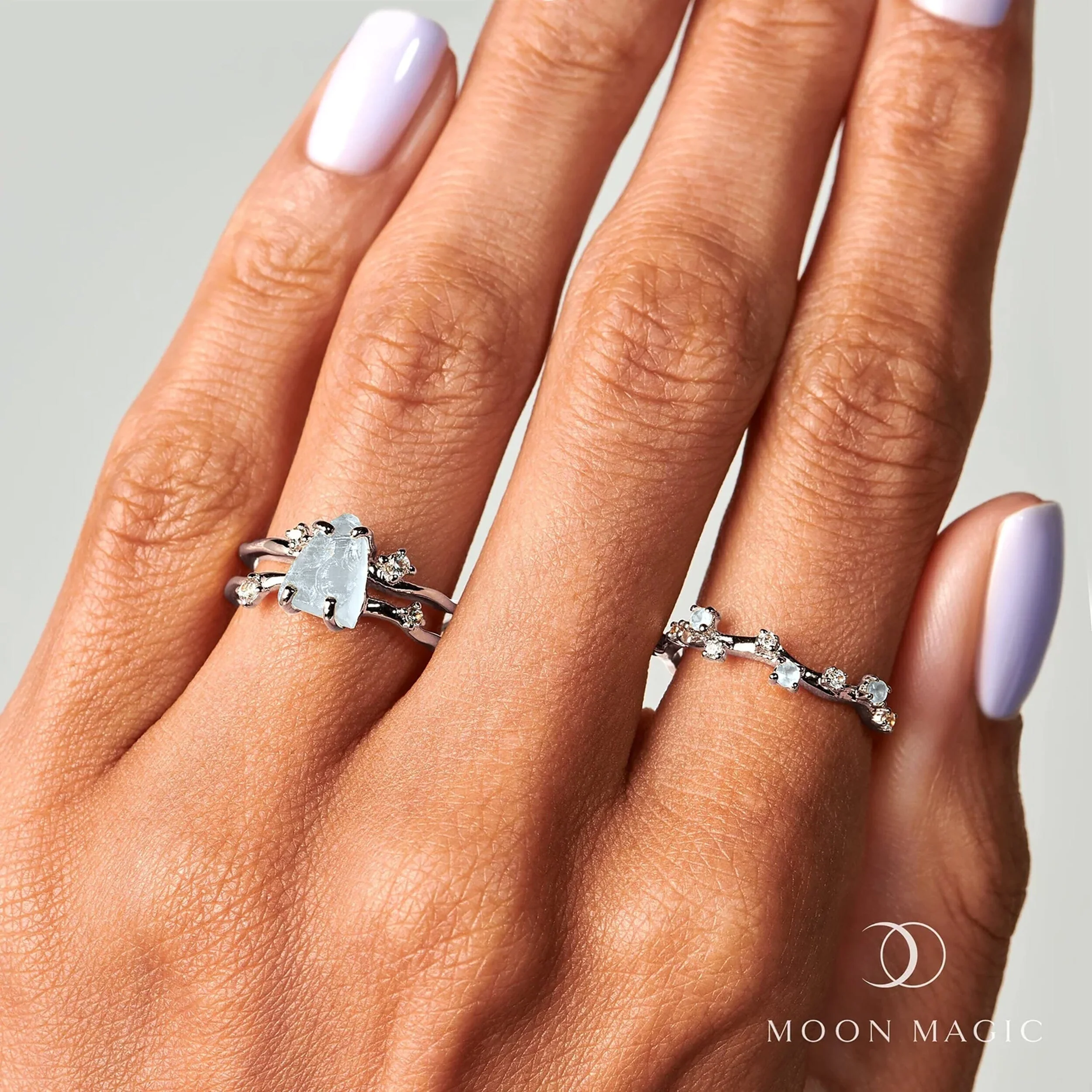 Raw Crystal Ring - Flow Aquamarine - Image 29