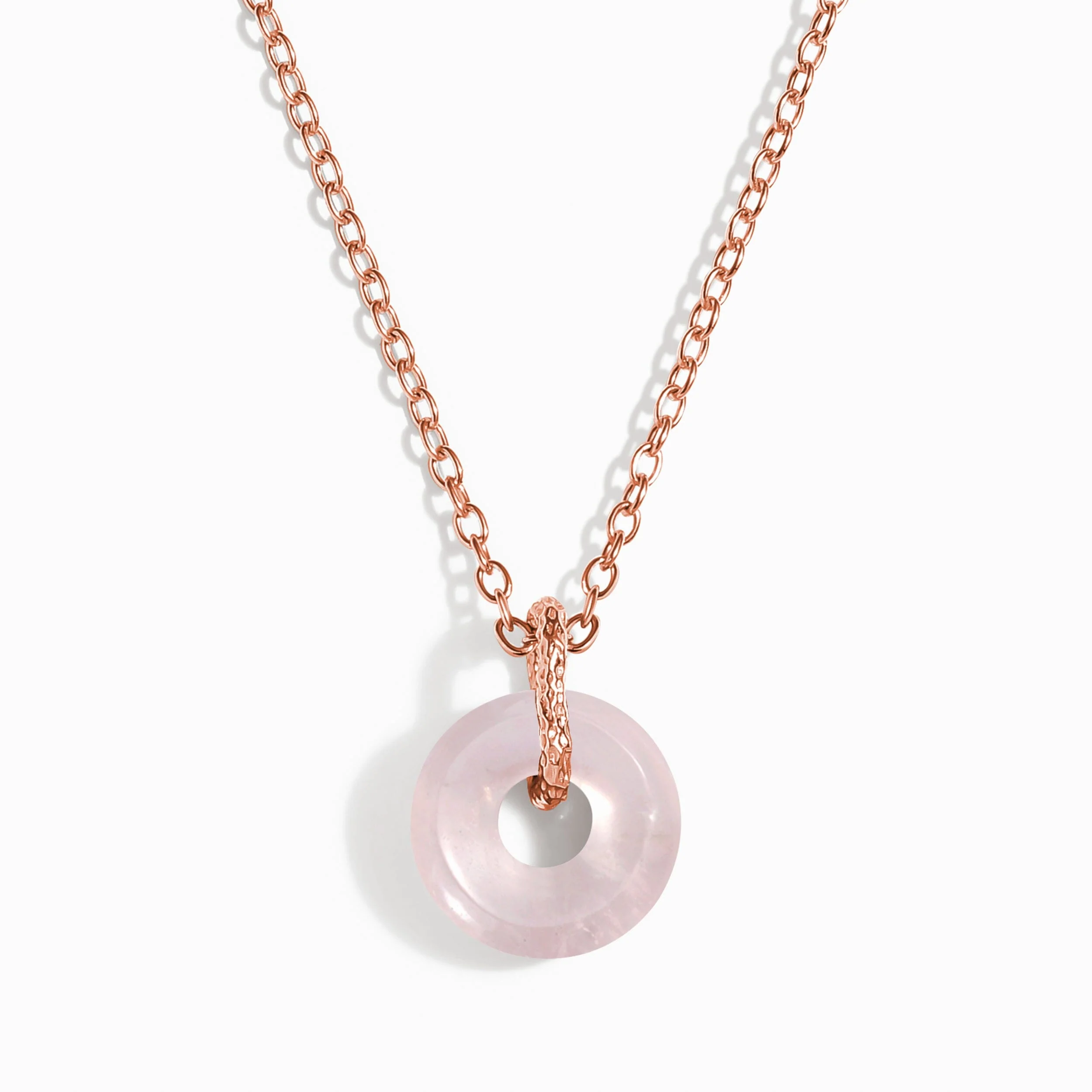 Rose Quartz Necklace - Aluna - Image 3