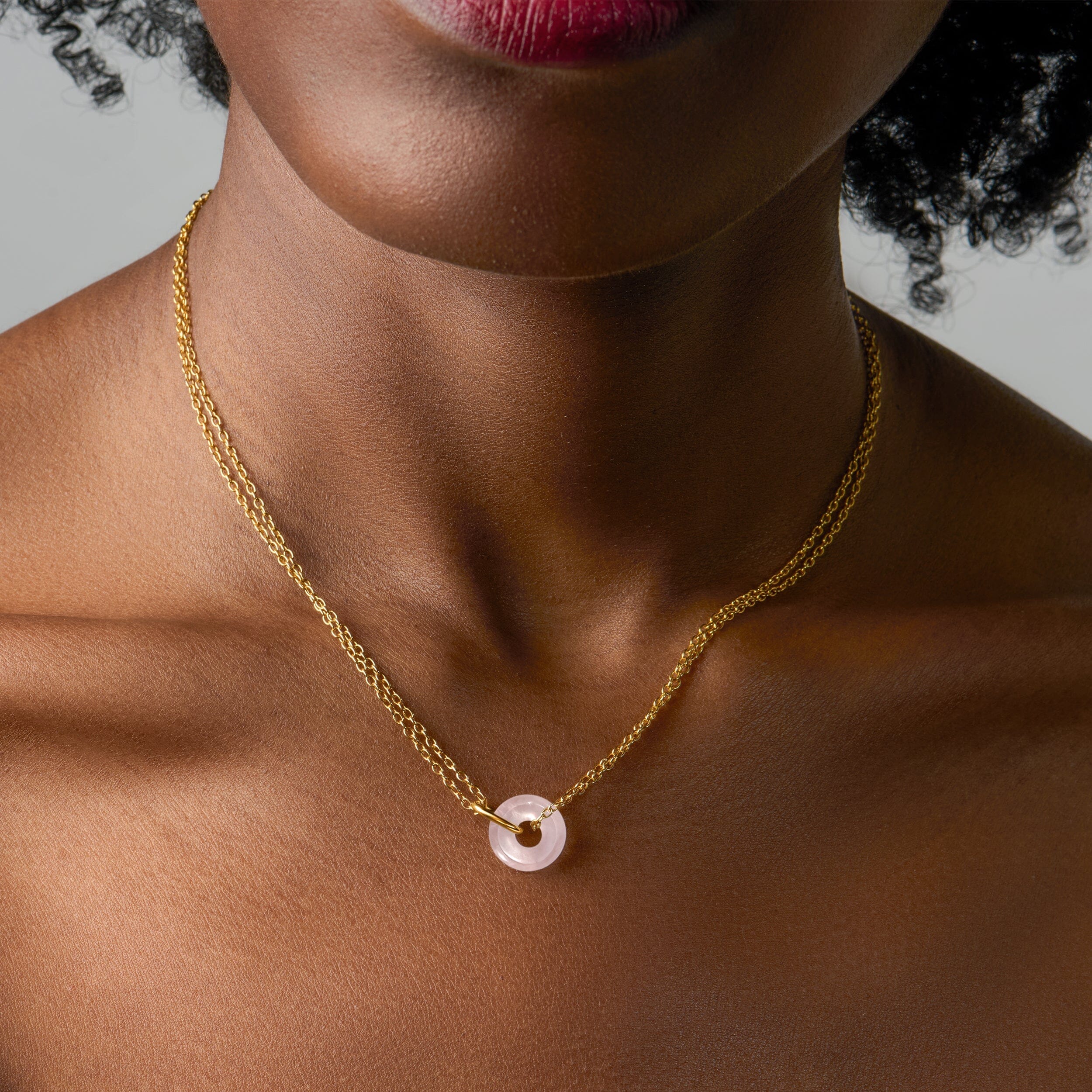 Rose Quartz Necklace - Ora - Image 21