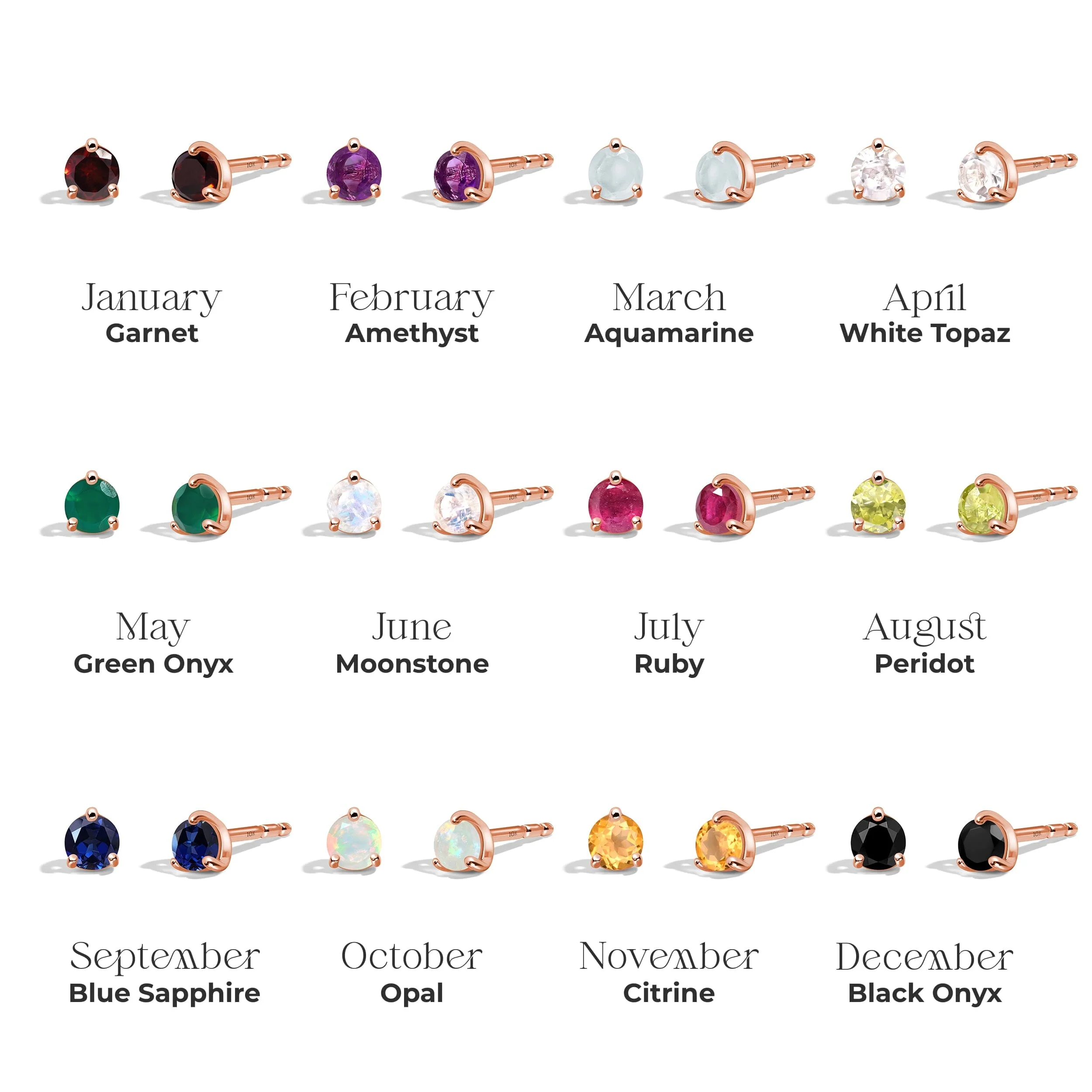 Ruby Round Studs - July Birthstone - Image 18