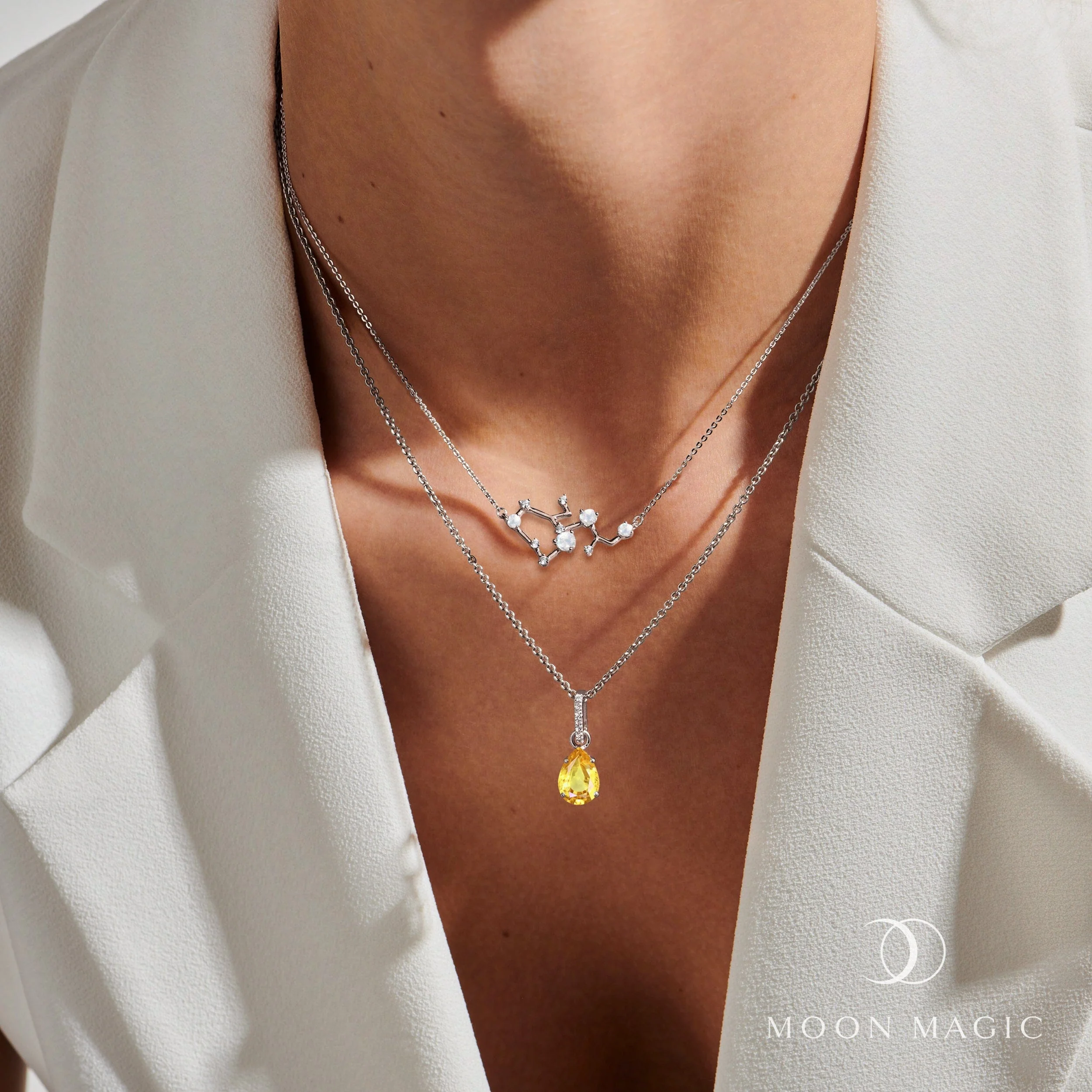 Sagittarius Zodiac & November Birthstone Necklaces - Image 9