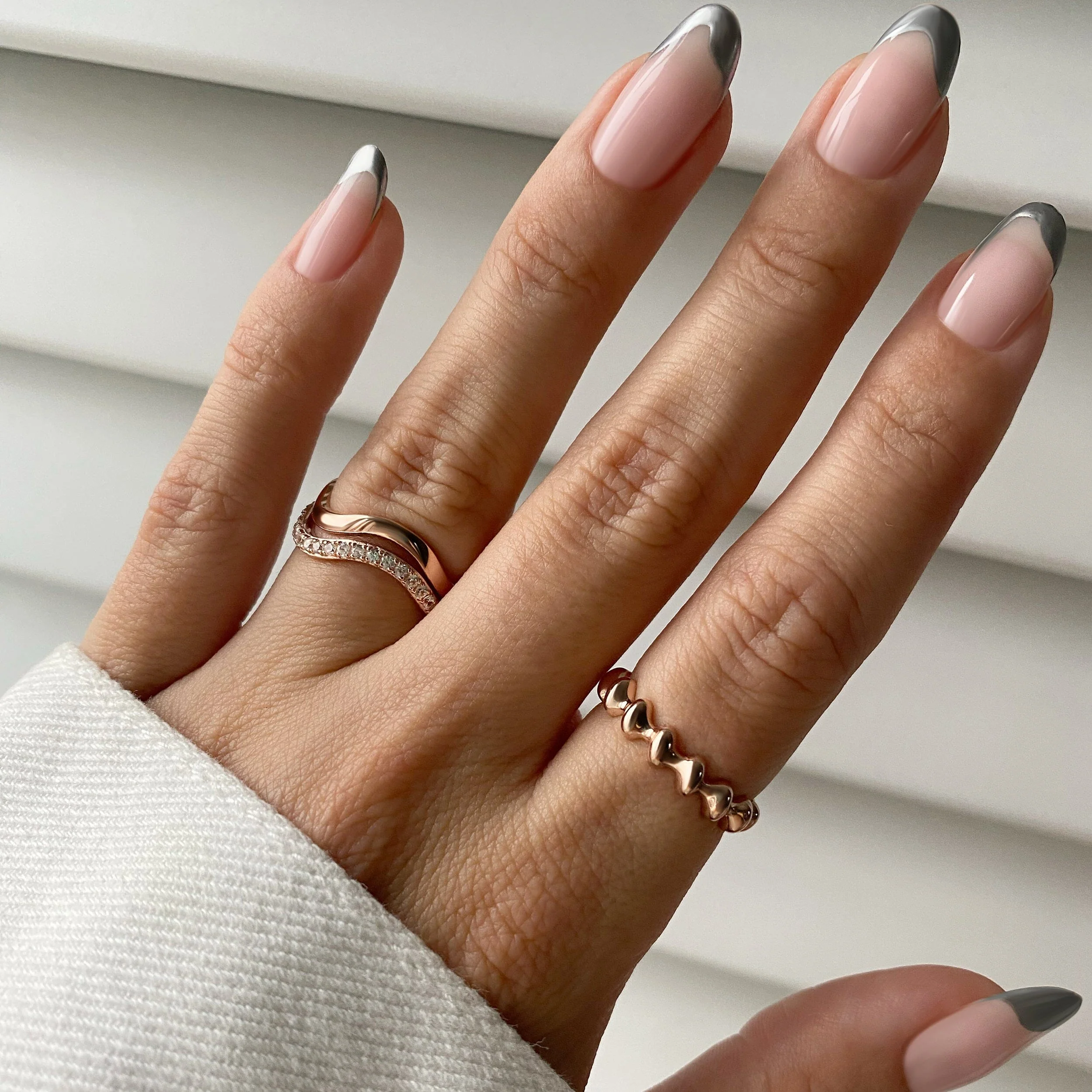 Stackable Ring Band - Waves - Image 7