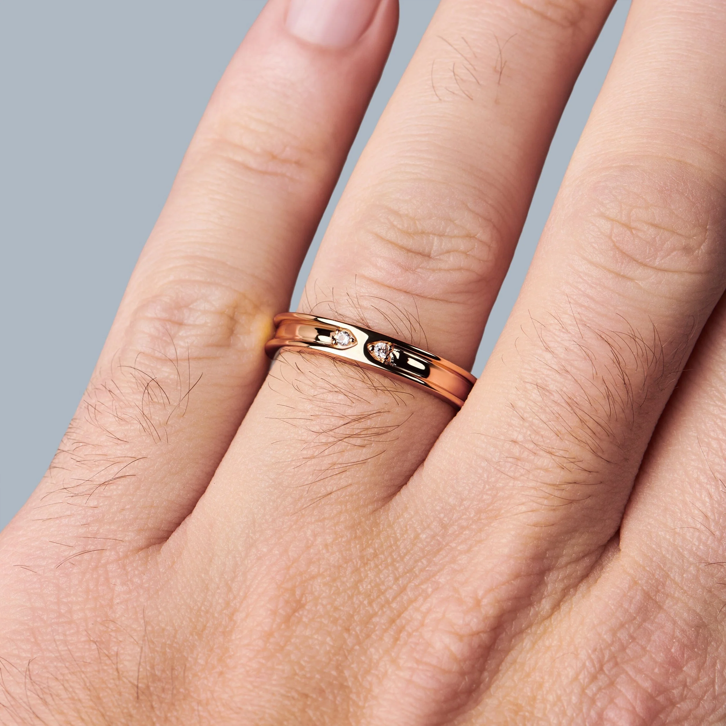 White Zircon Unisex Ring - Individualist - Image 15